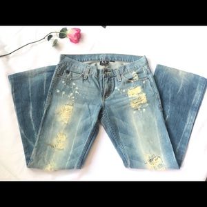Armani Exchange | distressed Jeans 4 short. NWOT